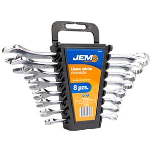 JGO LLAVES MIXTA JEM 08 MM - 19 MM (08 PZS) INDU CR-V